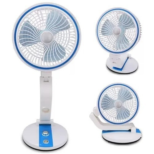 Mini Ventilador Luminária Abajur Led 360 Graus Recarregável