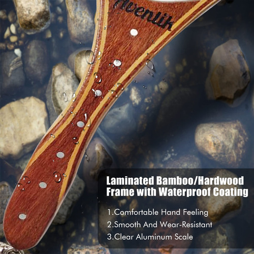 Riverruns Red De Pesca De Madera Con Medidas L Mmg