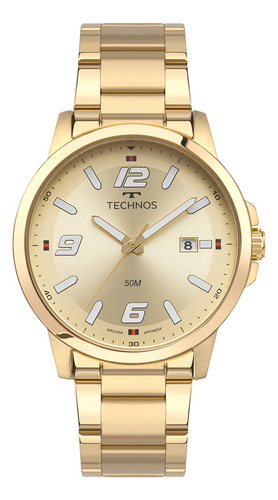 Relógio Technos Masculino Racer Dourado - 2315law/1x