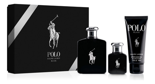 Polo Black 125ml + 40ml + 100ml After Shave Set 