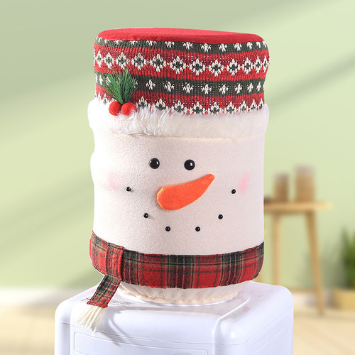 J Cubierta De Tela For Cubo De Dispensador De Agua Navideño