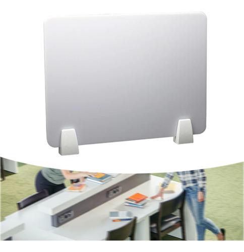 Painel De Privacidade Para Mesa, Divisória Portátil Branco