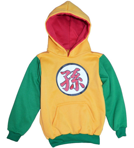 Buzo Con Capota Niños Gohan Dragon Ball Z Hoodie