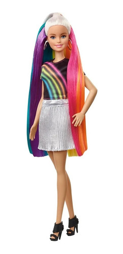 Muñeca Barbie - Peinados De Arcoiris - Fxn96