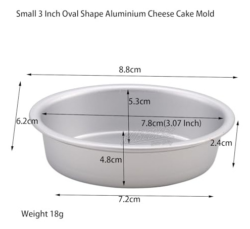 Molde Para Tartas De Queso De Aluminio Con Forma Ovalada Lis