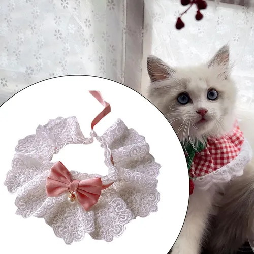 4 Collar Ajustable Para Gato, Babero Para Cachorro, Bufanda