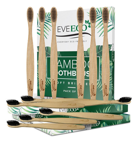 Eveeco 48 Unidades (4 Cajas De 12) Cepillos De Dientes De Ba