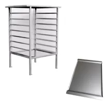 Comprar Base Horno Convector Latero + 8 Bandejas 44x32 Moretti Pauna