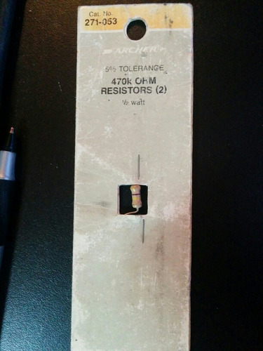 Resistors 470k-ohm 1/2-watt 5% Carbon Film Resistor