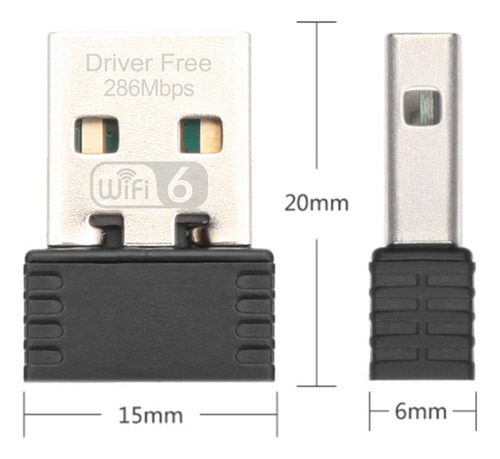 Adaptador Wifi 6 Sem Fio Ax286 802.11ax 2,4 Ghz Free Driver