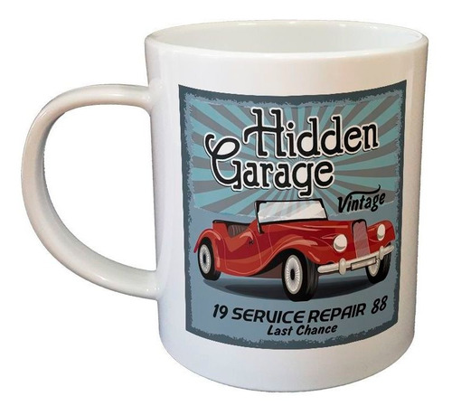 Taza De Plastico Hidden Garage Vintage Service Repair