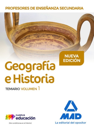 Profesores De Enseñanza Secundaria Geog... (libro Original)