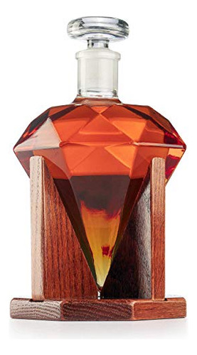 Decantador De Diamante Para Whisky Liquor Whisky Ron Bourbon