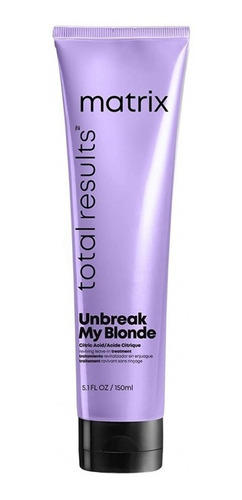 Crema Para Peinar Unbreak My Blonde 150ml Matrix