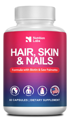 Nutritionlabs Vitaminas Para El Cabello Para La Prdida De Ca