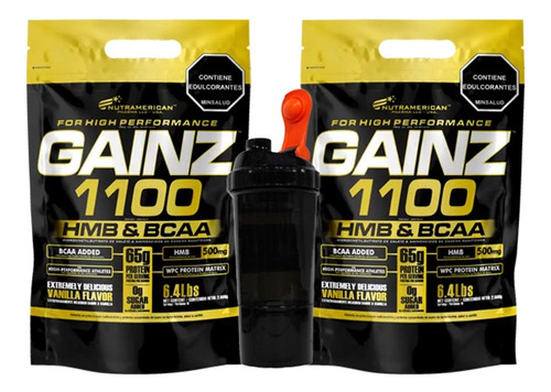 Gainz 1100 Hmb+bcaa 12.8lbs - L a $28250