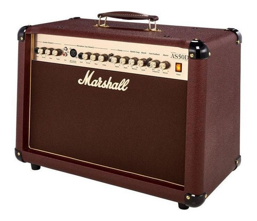 Amplificador Marshall Acoustic AS50D Transistor para Guitarra de 50W Color Marrón