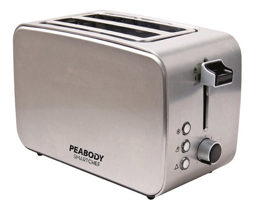 Tostadora De Acero Inoxidable 2 Rodajas 850w Peabody