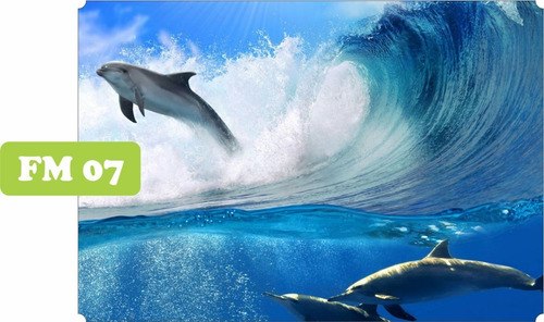Imagem 5 de 10 de Adesivo Aquário Fundo Do Mar Oceano Peixe Até 2m²