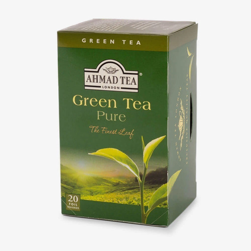 Té Importado Ahmad Green Tea Pure 20 Bolsas