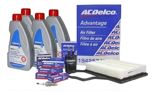 Kit Afinación Aveo 1.5 2018 2023 0w20 Sintético C/filtro Gas