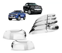 Comprar Kit 4 Cubre Manijas Y 2 Cubre Espejo Cromadas Ranger 2013 20