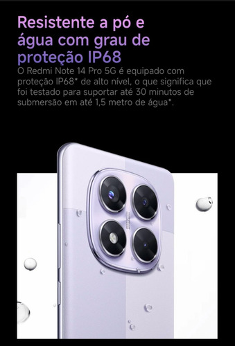 Redmi Note 14 Pro 5g 8 Ram 256gb Lilás