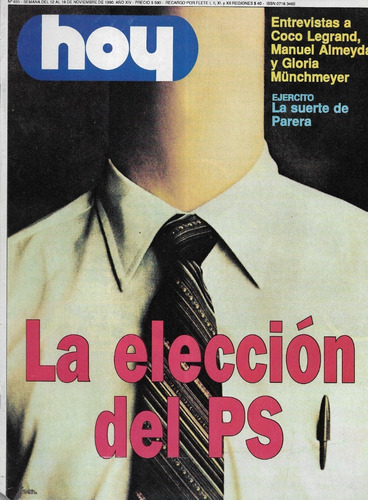 Revista Hoy / N 695 / Noviembre 1990 / La Elección Del P S