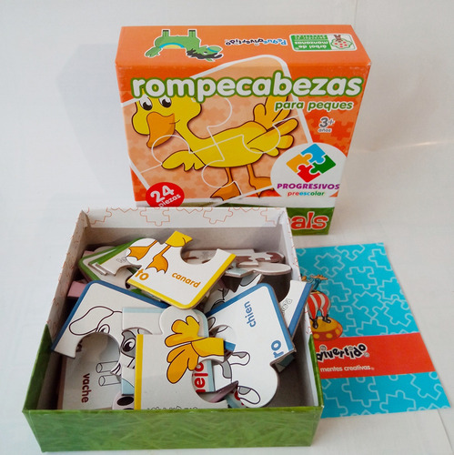 Rompecabezas Preescolar Progresivo Didáctico - Farm Animals