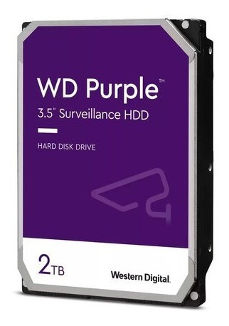 Dd Interno Wd Purple 3.5 2tb Sata3 Nvr Dvr 256mb Wd22purz