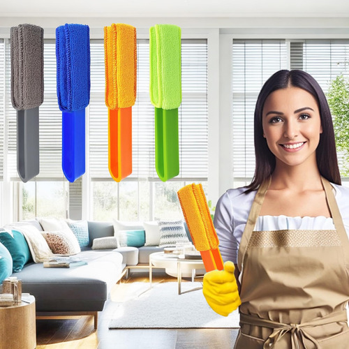 Paquete De 4 Plumeros Para Persianas, Con 4 Fundas De Microf