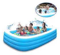 Comprar Piscina Alberca Inflable Rectangular 3 Anillos 300x170x60cm Color Azul