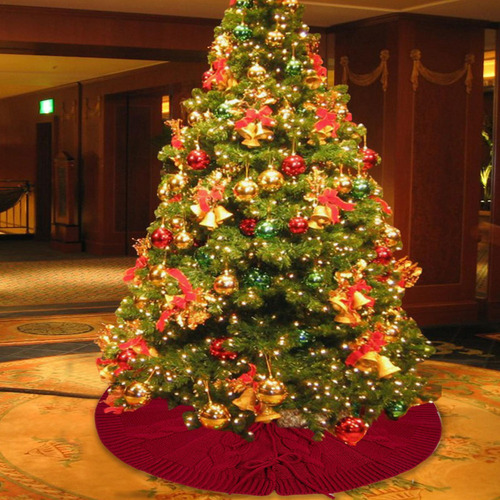 S Falda De Árbol Rojo Falda De Árbol De Navidad Adorno De
