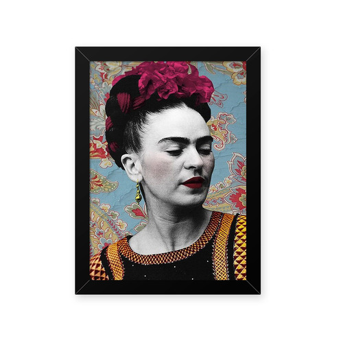 Imagem 1 de 1 de Quadro Frida Floral 23x33cm