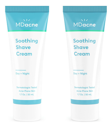 Mdacne Crema De Afeitar Para Piel Propensa Al Acne, Paquete 