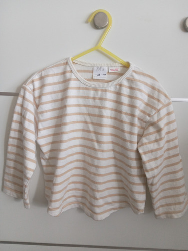 Lote Camisetas Básicas Zara, Polera Para Nena 3 A 4 Años (Usado)