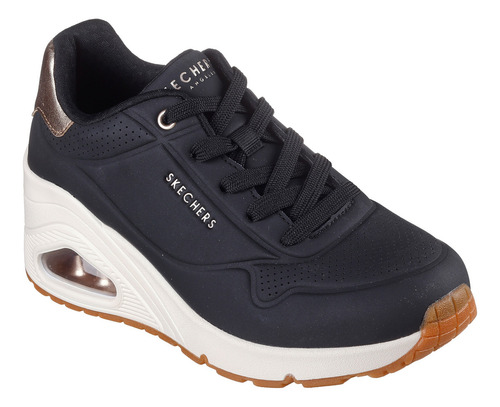 Tenis Skechers Dama 177520blk Uno Wedge