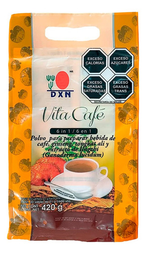 Dxn Vita Café 6 En 1 Con 20 Sobres Con Con Ganoderma