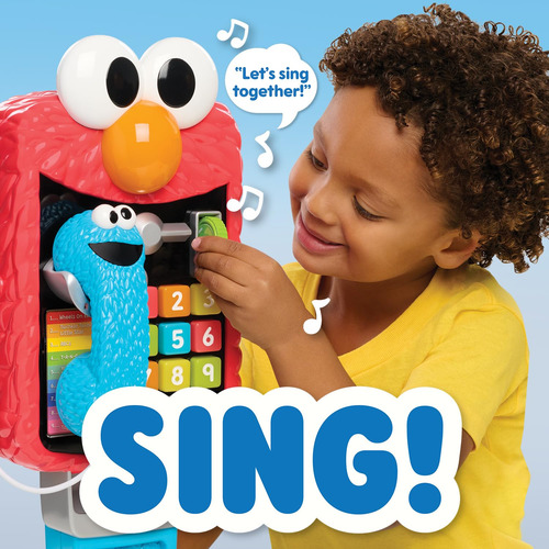 Elmo Sing Learn Teléfono De Juego 17.5 Pulgadas Just Play