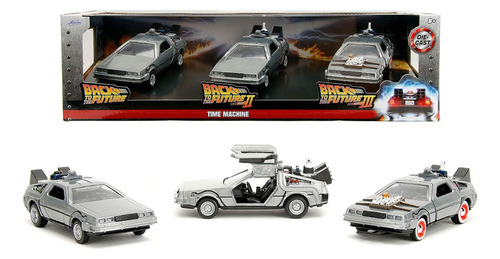 Auto Escala 1/32 Pack Delorean Volver Al Futuro 1,2,3