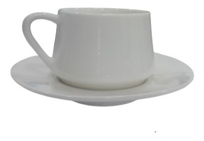 Juego De Taza Y Plato De Porcelana Para Cafe 4 Oz