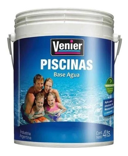 Venier Piletas Piscinas Base Agua 4lts - Migliore