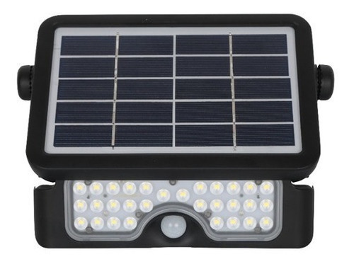 Projetor Led Solar Refletor 360 Led 6500k Ip65 Com Sensor Cor da carcaça Preto Cor da luz Branco-frio 110V/220V