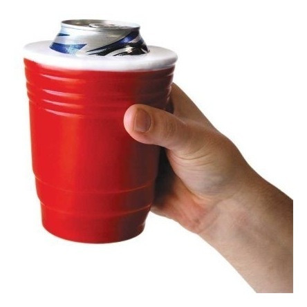 Porta Lata Vaso Desechable Rojo Bigmouth Inc