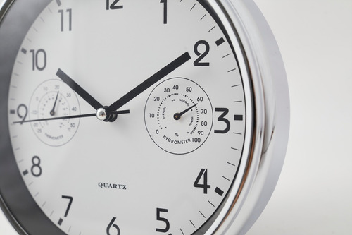 Imagen 3 de 8 de Reloj De Pared Con Termómetro 22 Cm Capibara