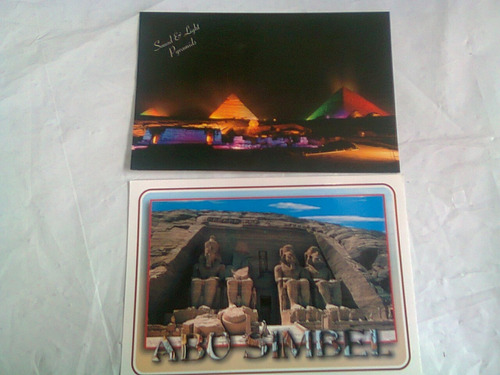 Tarjetas Postales De Egipto 2 Postales Originales  A