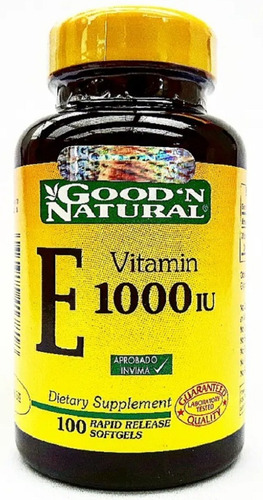 Vitamina E 1000iu X 100tab Good - Unidad a $140900