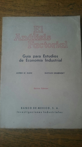El Análisis Factorial - Klein / Grabinsky 5a Ed