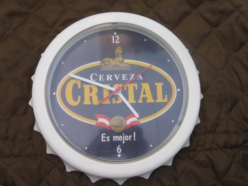 Publitanea: Reloj Pared Publicidad Cerveza Cristal