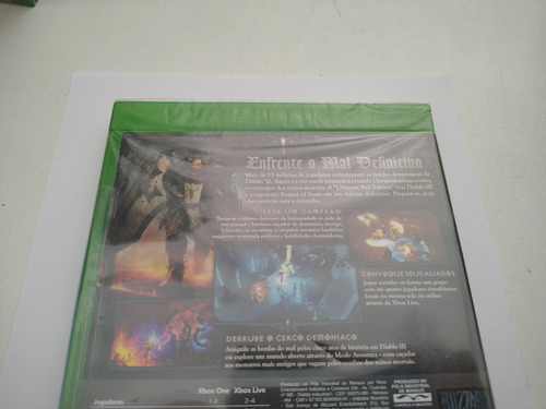 Diablo 3 Reaper Of Souls Xbox One Mídia Fisica